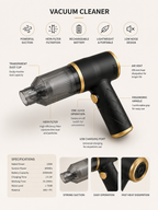Mini Cordless Car & Home Dust Vacuum Cleaner